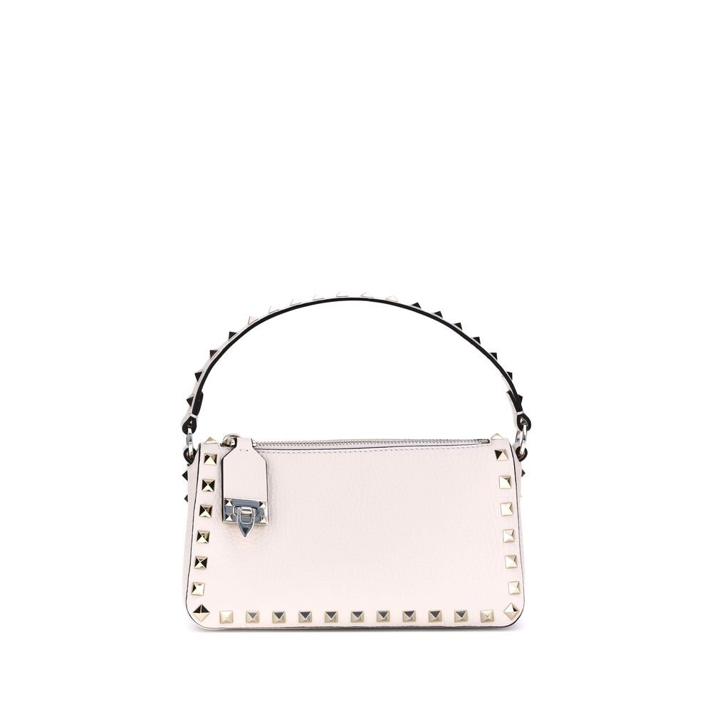 Valentino Garavani Weiße Kalbshaut Bos Taurus Schultertasche